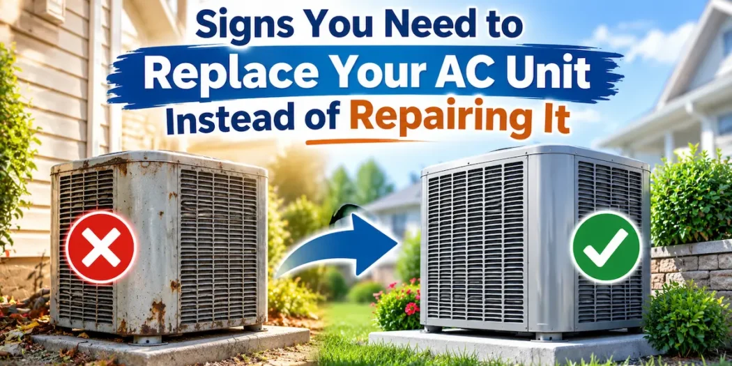 signs you need to replace your AC unit instead of repairing it